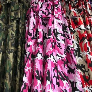 Camouflage Skirts and Dress